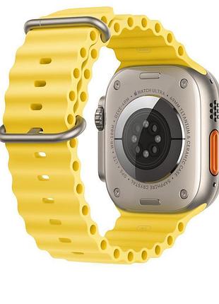 Ремешок к часам apple watch 42/44/45 мм жолтый