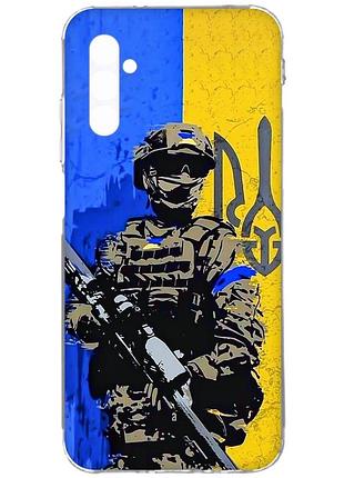 Чохол на samsung galaxy a34 5g/a346 :: солдат (патріотичний принт 350)