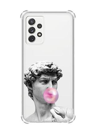 Чехол с утолщёнными углами на samsung galaxy a72 (a725) :: скульптура (принт 352)