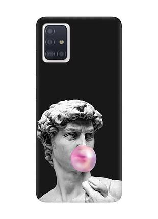 Матовый черный чехол на samsung galaxy a51 :: скульптура (принт 352)