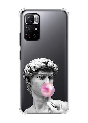 Чехол с утолщёнными углами для xiaomi redmi note 11 5g :: скульптура (принт 352)