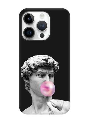 Матовый черный чехол на apple iphone 14 pro :: скульптура (принт 352)