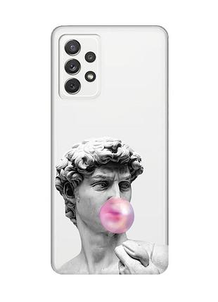 Прозрачный чехол на samsung galaxy a72 (a725) :: скульптура (принт 352)