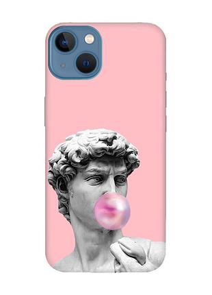 Матовий рожевий чохол на apple iphone 13 :: скульптура (принт 352)