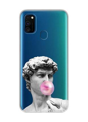 Прозрачный чехол на samsung galaxy m30s/m21 :: скульптура (принт 352)