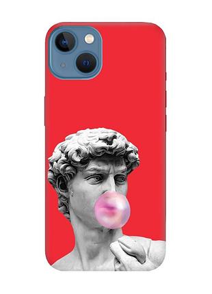 Матовый красный чехол на apple iphone 13 :: скульптура (принт 352)