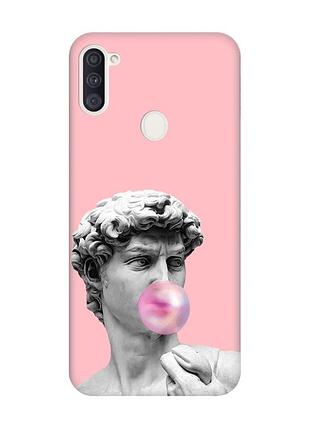 Матовий рожевий чохол на samsung galaxy a11 :: скульптура (принт 352)