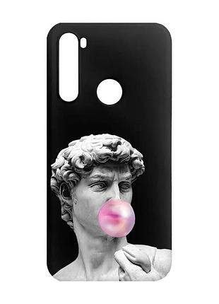 Матовий чорний чохол на xiaomi redmi note 8 :: скульптура (принт 352)