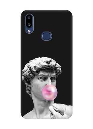 Матовый черный чехол на samsung galaxy a10ѕ a107 :: скульптура (принт 352)