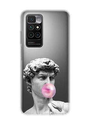 Прозрачный чехол на xiaomi redmi 10/10 (2022) :: скульптура (принт 352)