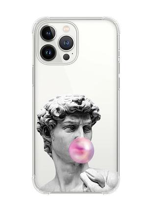 Чехол с утолщёнными углами на iphone 14 pro max :: скульптура (принт 352)