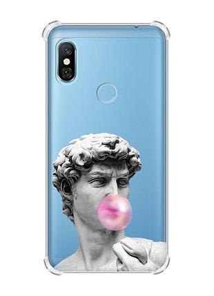 Чехол с утолщёнными углами для xiaomi redmi note 6 pro :: скульптура (принт 352)