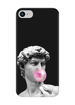 Матовый черный чехол на iphone 7 / 8 :: скульптура (принт 352)