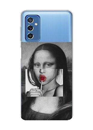 Чехол на samsung galaxy m52 :: современная мона лиза (принт 351)