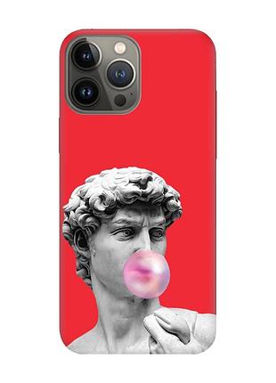 Матовий червоний чохол на apple iphone 13 pro :: скульптура (принт 352)