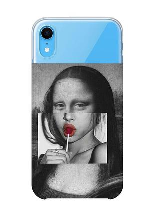 Чехол на iphone xr :: современная мона лиза (принт 351)