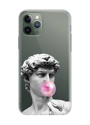 Прозрачный чехол на iphone 12 / 12 pro :: скульптура (принт 352)