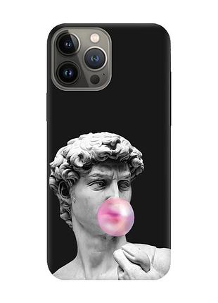 Матовий чорний чохол на apple iphone 13 pro :: скульптура (принт 352)