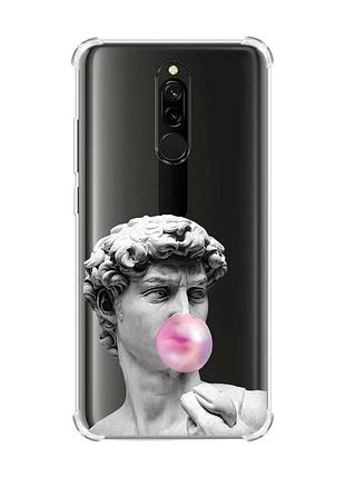 Чехол с утолщенными углами на xiaomi redmi 8 :: скульптура (принт 352)