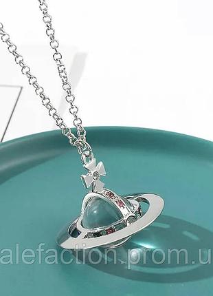 Серебряное колье vivienne westwood ожерелье планета сатурн