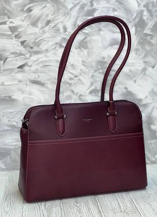 Сумка david jones 6117-2 бордовий