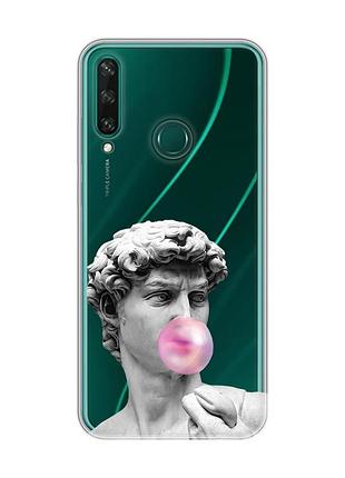 Прозрачный чехол на huawei y6p :: скульптура (принт 352)
