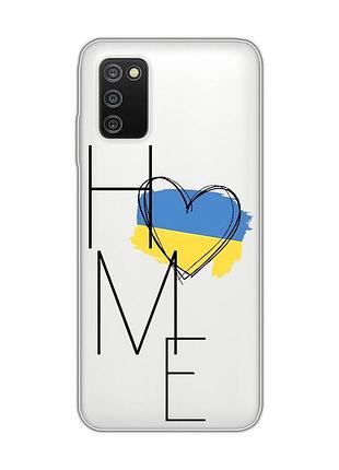Прозрачный чехол для samsung galaxy a03s :: дом украина (принт 353)