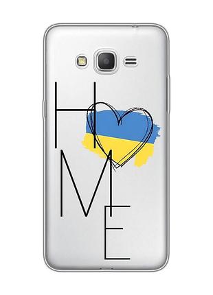 Прозрачный чехол для samsung galaxy g530 / grand prime :: дом украина (принт 353)