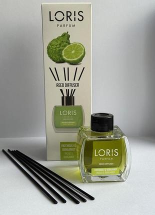 Аромадиффузор loris parfum "пачули и бергамот", 120 мл
