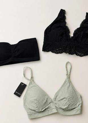 Набір бюстгальтерів жіночих m 3 шт: h&m, esmara, безшовний топ