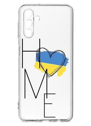 Прозрачный чехол на samsung a04s/a13 5g :: дом украина (принт 353)