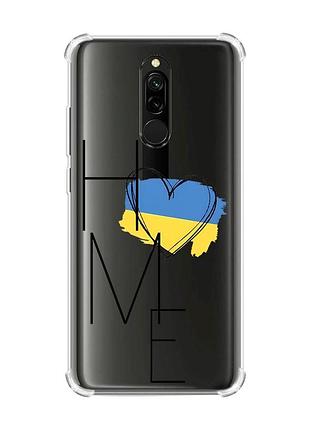 Чехол с утолщенными углами на xiaomi redmi 8 :: дом украина (принт 353)