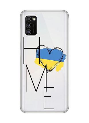 Прозрачный чехол на samsung galaxy a41 :: дом украина (принт 353)