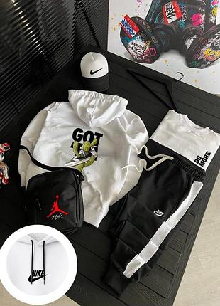 5в1 чоловічий спортивний костюм комплект з принтом на спині nike