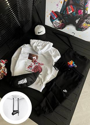 5в1 чоловічий спортивний костюм комплект з принтом кеди nike