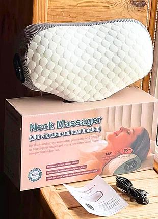 Подушка массажная автоматическая pillow and-5561: твое спасение от боли в шее!