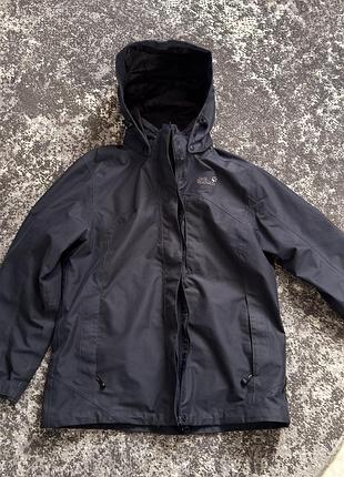 Куртка jack wolfskin texapore в темному кольорі