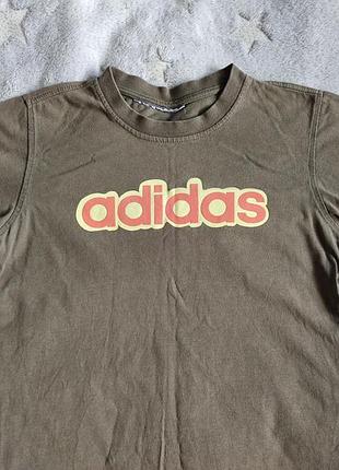 Футболка детская adidas, хаки на 128-130рр