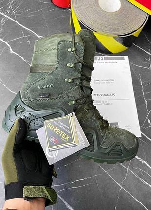 Ботинки lowa zephyr hi oliva зимние. ботинки тактические военные
