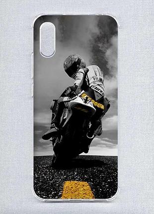 Чехол с утолщёнными углами на xiaomi redmi 9a :: мото (принт 69)