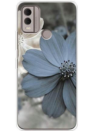 Чехол силиконовый с картинкой на nokia c22 (цветок гербера)