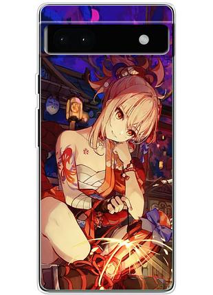 Чохол силіконовий з картинкою на google pixel 6a (аніме, anime)
