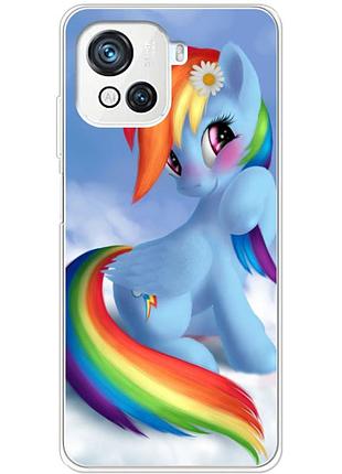 Чехол силиконовый с картинкой на blackview oscal c80 (литл пони, my little pony)