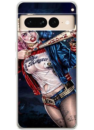 Чохол силіконовий з картинкою на google pixel 7 pro (харли квинн, harley quinn)
