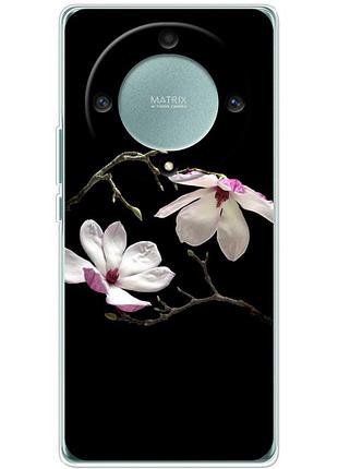 Чохол силіконовий з картинкою на huawei honor magic 5 lite 5g (квітка, манголія)