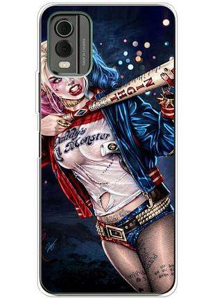 Чохол силіконовий з картинкою на nokia c32 (харли квинн, harley quinn)