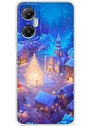 Чехол силиконовый с картинкой на infinix hot 20 5g (новогодний)