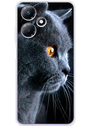 Чехол силиконовый с картинкой на infinix hot 30 play (британский кот)
