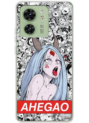 Чехол силиконовый с картинкой на motorola edge 40 (аниме, anime)
