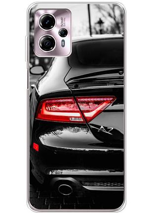 Чехол силиконовый с картинкой на motorola g13 (машина, audi a7)
